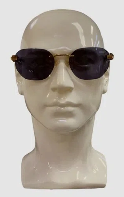 VINTAGE FRAMES COMPANY $1000 VINTAGE FRAMES COMPANY MEN'S BLACK GRADIENT SUNGLASSES SIZE 53-19-145