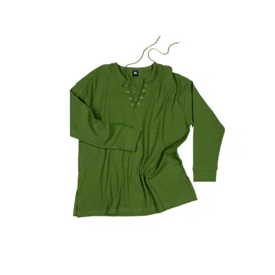 VIRAGO WOMEN'S GREEN KNOTTY SWEATER