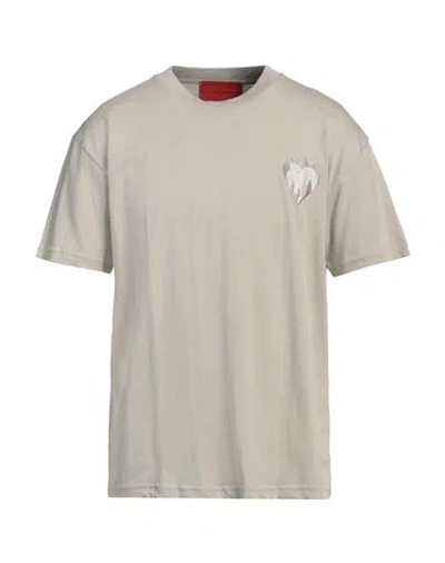 VISION OF SUPER VISION OF SUPER MAN T-SHIRT BEIGE SIZE S COTTON