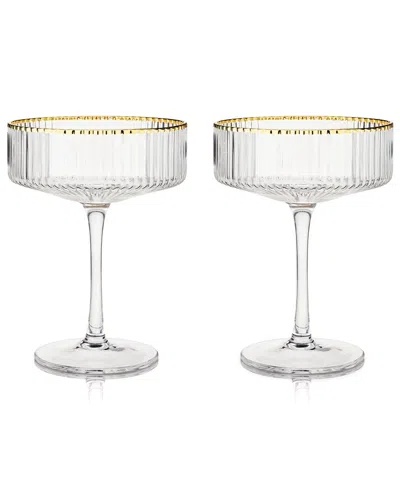 VISKI VISKI MERIDIAN COUPE GLASSES (SET OF 2)