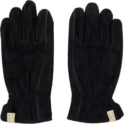 VISVIM BLACK SUEDE GLOVES