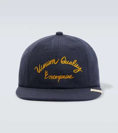 VISVIM EXCELSIOR II WOOL AND LINEN BASEBALL CAP