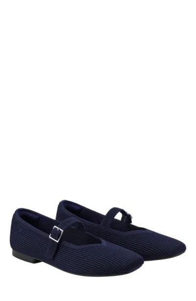 VIVAIA VIVAIA MARGOT MARY-JANE SQUARE-TOE BALLET FLATS