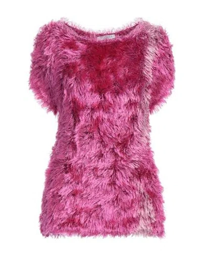 VIVETTA VIVETTA WOMAN SWEATER FUCHSIA SIZE ONESIZE VISCOSE, POLYESTER, POLYAMIDE