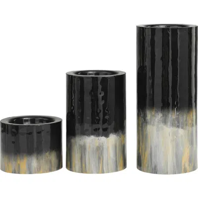 VIVIAN LUNE HOME VIVIAN LUNE HOME 3-PIECE METAL CANDLEHOLDER SET