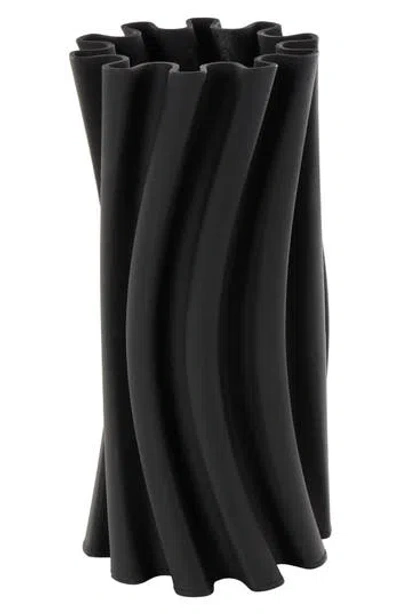 VIVIAN LUNE HOME VIVIAN LUNE HOME BLACK CERAMIC VASE