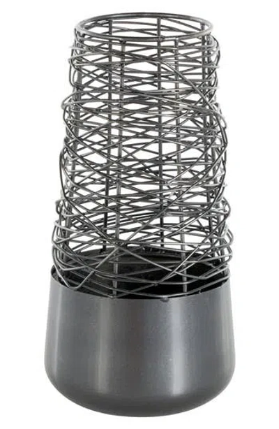 VIVIAN LUNE HOME VIVIAN LUNE HOME BLACK METAL VASE