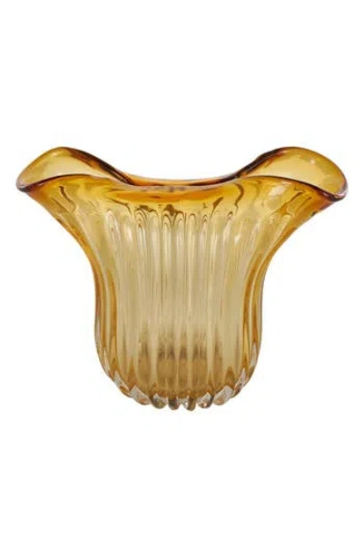 VIVIAN LUNE HOME VIVIAN LUNE HOME ORANGE GLASS VASE