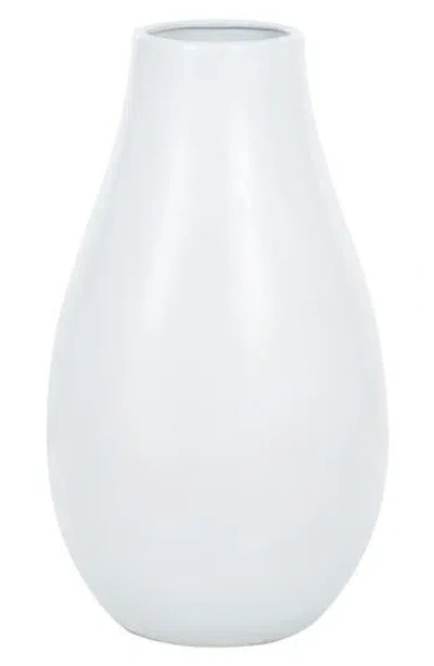 VIVIAN LUNE HOME VIVIAN LUNE HOME WHITE CERAMIC VASE