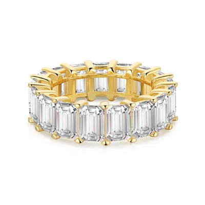 VIVIANA HALIL WOMEN'S THE KYLIE PREMIUM ZIRCONIA RING IN GOLD COATED STERLING SILVER