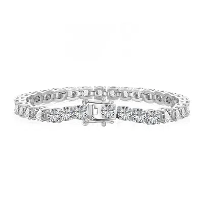 VIVIANA HALIL WOMEN'S THE LUXXE TENNÉ PREMIUM ZIRCONIA BRACELET IN PURE STERLING SILVER FIVE MM