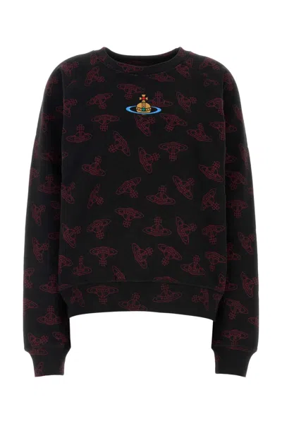 VIVIENNE WESTWOOD VIVIENNE WESTWOOD PRINTED COTTON OVERSIZE SWEATSHIRT