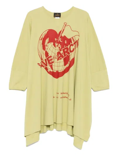 VIVIENNE WESTWOOD 2014 PRINTED T-SHIRT DRESS