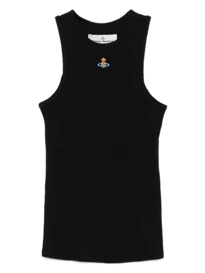 VIVIENNE WESTWOOD 90S VEST TOP WOMAN BLACK