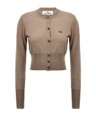 VIVIENNE WESTWOOD VIVIENNE WESTWOOD BEA KNIT CROPPED CARDIGAN