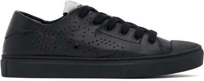 VIVIENNE WESTWOOD BLACK LOW-TOP SOFT PUNCH TRAINER SNEAKERS