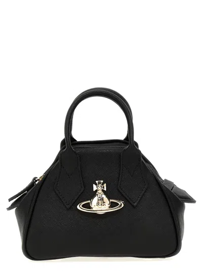 VIVIENNE WESTWOOD BLACK MINI YASMINE HANDBAG