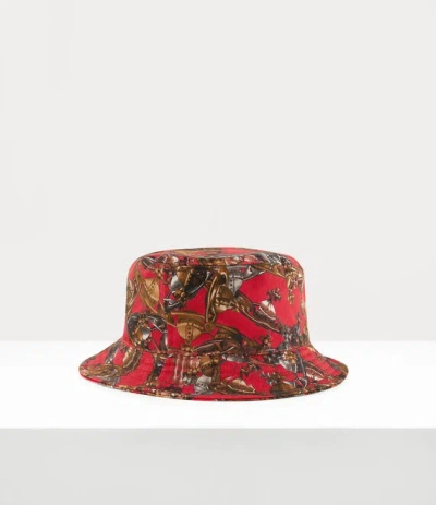 VIVIENNE WESTWOOD BUCKET HAT COTTON RED L UNISEX