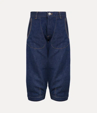 VIVIENNE WESTWOOD CASA BREECHES LYNEN / COTTON INDIGO 32 UNISEX