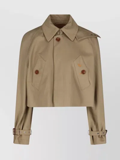 VIVIENNE WESTWOOD CASUAL JACKET WITH EMBROIDERED DETAIL AND EPAULETTES