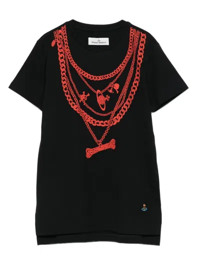VIVIENNE WESTWOOD CHAIN-PRINT T-SHIRT