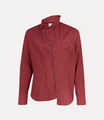 VIVIENNE WESTWOOD CHAOS SHIRT COTTON RED M UNISEX