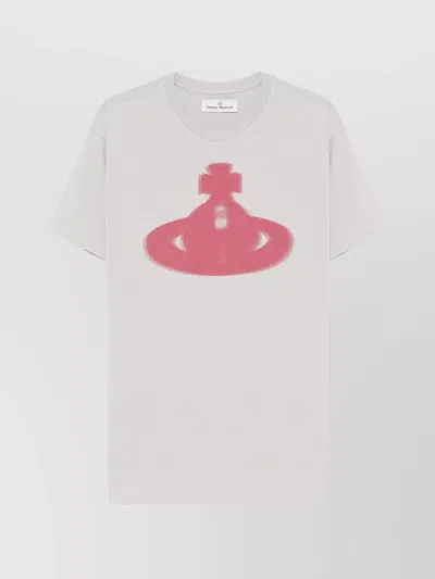 VIVIENNE WESTWOOD CREW NECK GRAPHIC PRINT TOP