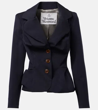 VIVIENNE WESTWOOD DRAPED WOOL JACKET