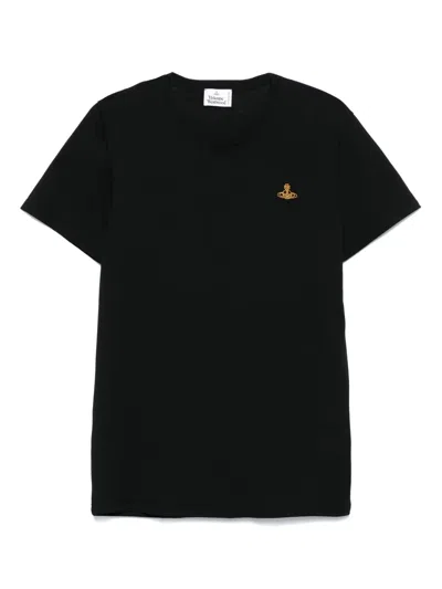 VIVIENNE WESTWOOD EMBROIDERED COTTON T-SHIRT