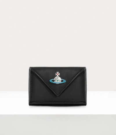 VIVIENNE WESTWOOD ENVELOPE BILLFOLD NAPPA LEATHER BLACK ONE SIZE WOMEN