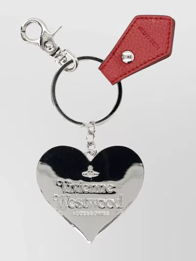 VIVIENNE WESTWOOD HEART-SHAPED MIRROR ORB WITH LEATHER