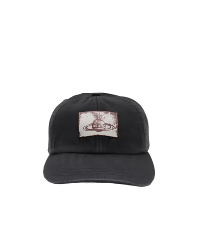 VIVIENNE WESTWOOD VIVIENNE WESTWOOD LOGO PATCH BASEBALL CAP