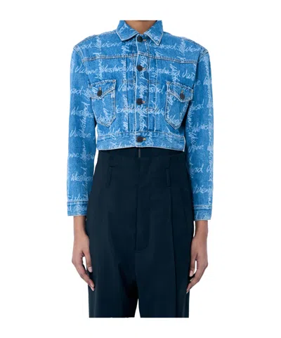 VIVIENNE WESTWOOD VIVIENNE WESTWOOD MARLENE CROPPED DENIM JACKET