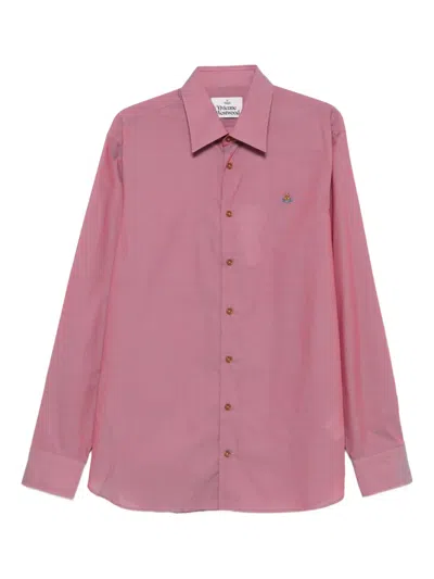 VIVIENNE WESTWOOD ORB-EMBELLISHED LONG-SLEEVED SHIRT