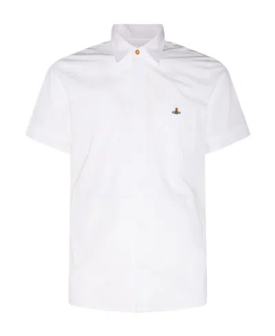 VIVIENNE WESTWOOD VIVIENNE WESTWOOD ORB EMBROIDERED SHORT-SLEEVED SHIRT