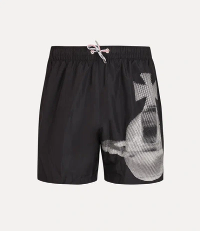 VIVIENNE WESTWOOD PIXEL ORB SURF BOXER PIXEL ORB BLACK M MEN