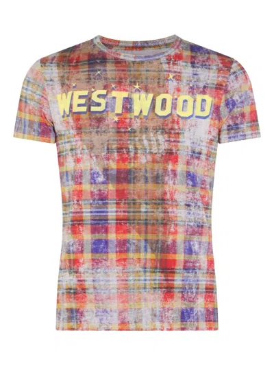 VIVIENNE WESTWOOD PLAID-PRINT WESTWOOD T-SHIRT