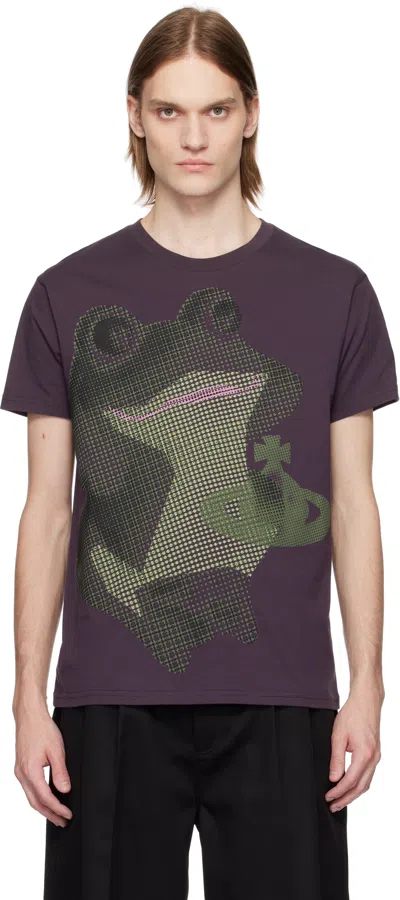 VIVIENNE WESTWOOD PURPLE FROG CLASSIC T-SHIRT