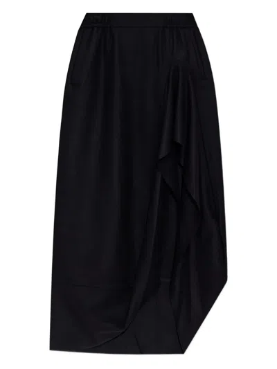VIVIENNE WESTWOOD RUFFLED POCKETED ASYMMETRICAL SKIRT