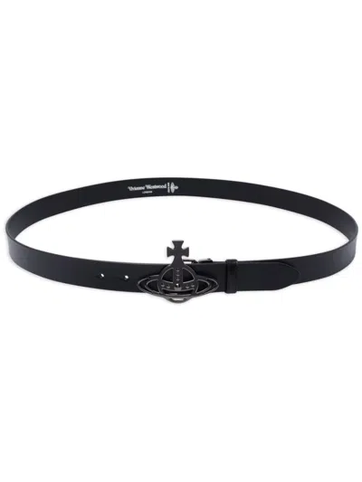 VIVIENNE WESTWOOD SMALL LINE ORB-BUCKLE BELT