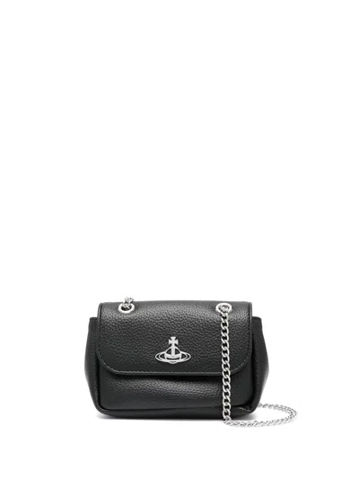 VIVIENNE WESTWOOD SMALL PIRSE CHAIN BAG WOMAN BLACK
