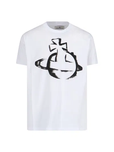 VIVIENNE WESTWOOD "STENCIL ORB" LOGO T-SHIRT