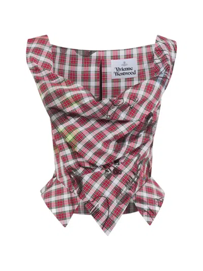 VIVIENNE WESTWOOD SUNDAY PLAID TOP
