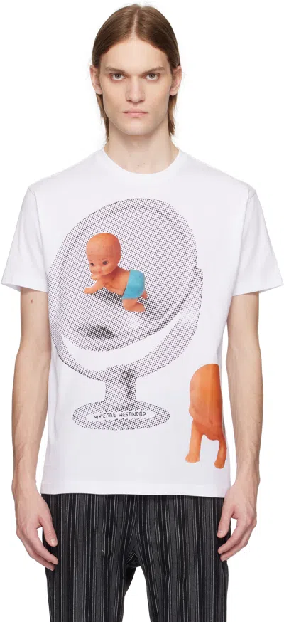 VIVIENNE WESTWOOD WHITE BABY CLASSIC T-SHIRT
