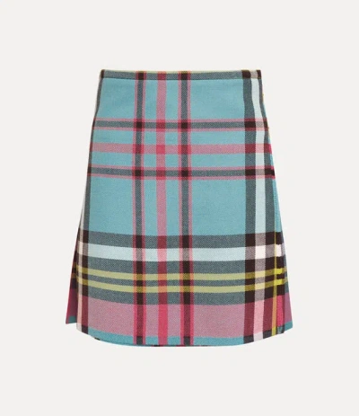 VIVIENNE WESTWOOD WORLDS END MEDIUM KILT TARTAN GIANT-MAC-ANDY-BLUE 8 WOMEN