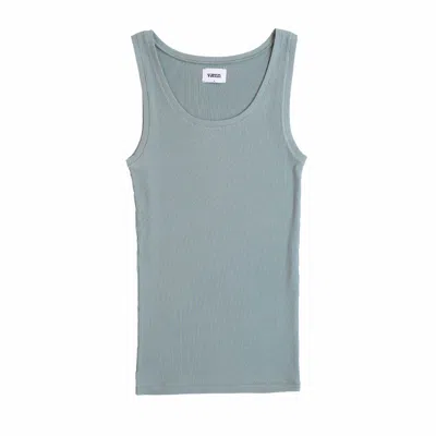 VÆNN WOMEN'S GREEN RIB MICRO TANK AGAVE