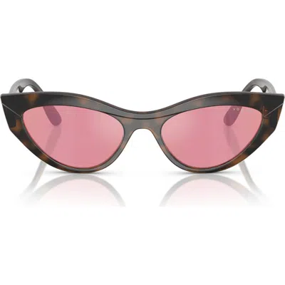 VOGUE VOGUE 52MM POLARIZED CAT EYE SUNGLASSES