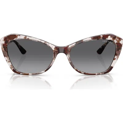 VOGUE VOGUE 56MM POLARIZED GRADIENT CAT EYE SUNGLASSES