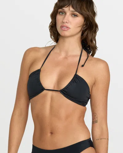 VOLCOM WOMEN'S SIMPLY SEAMLESS HALTER BANDEAU BIKINI TOP