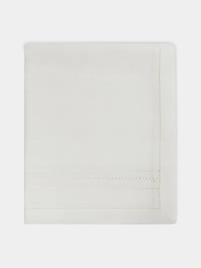 VOLGA LINEN DIAMOND-STITCH LINEN RECTANGULAR TABLECLOTH (110IN/2.8M)